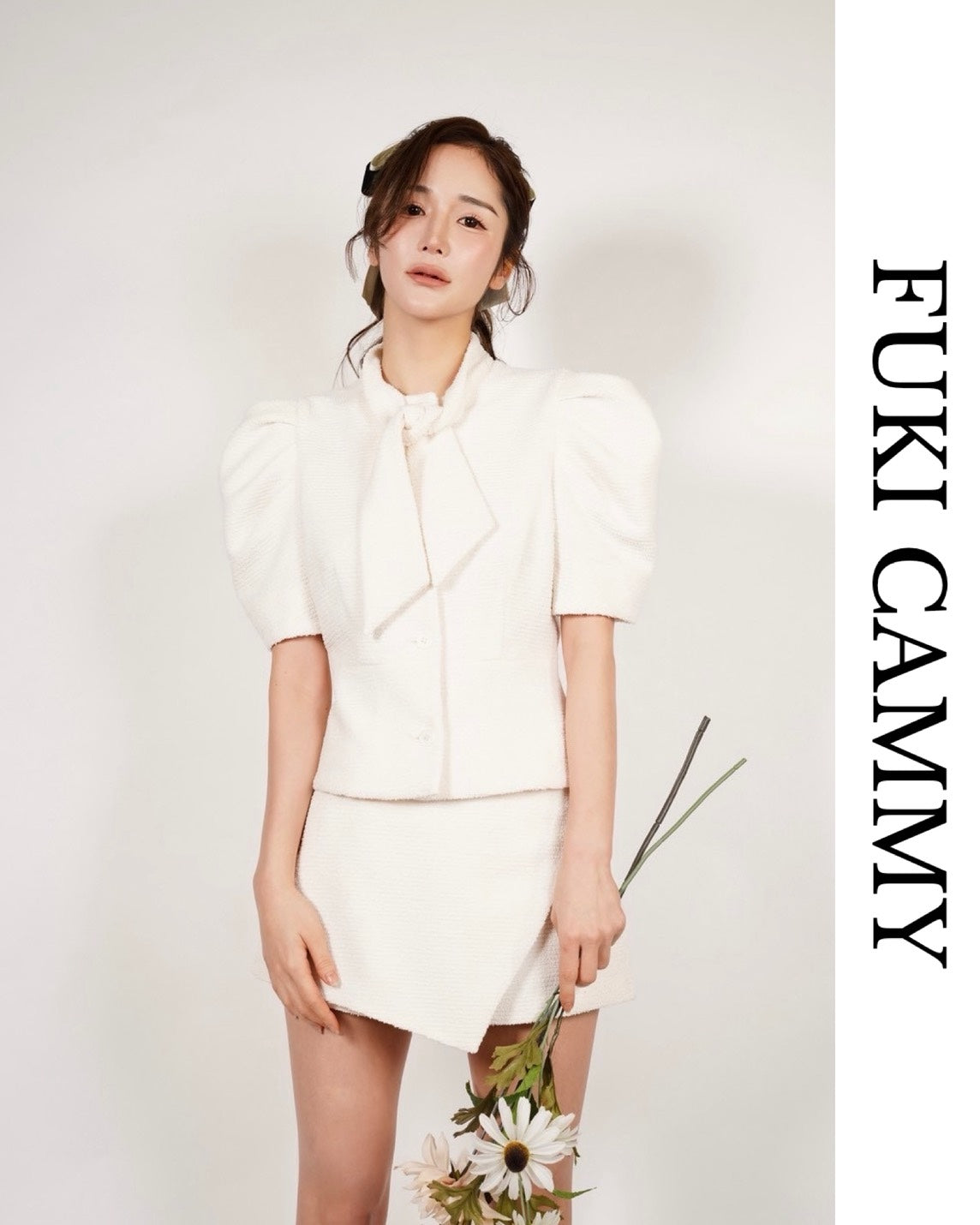【即日発送】Cammy Kuit Ribbon Blouse