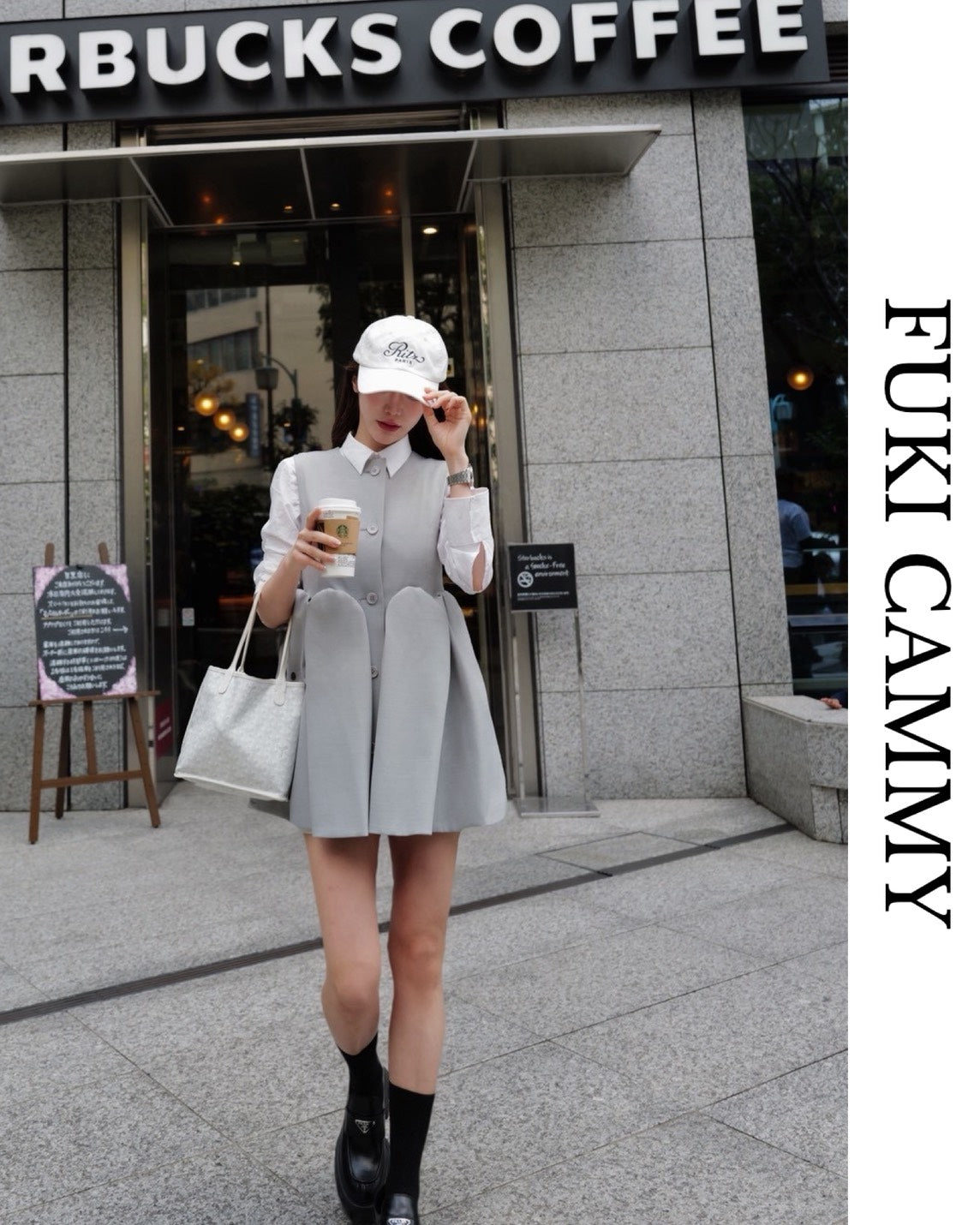 【5月中旬発送】Sleeveless Balloon Peplum Top