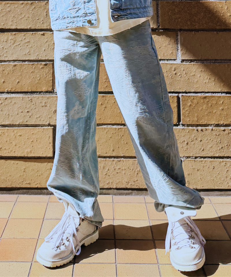 【Untitled Artworks】Jacquard Denim Pants