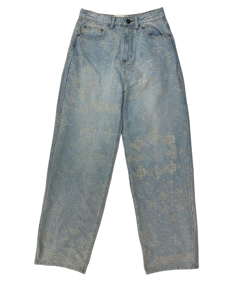 【Untitled Artworks】Jacquard Denim Pants