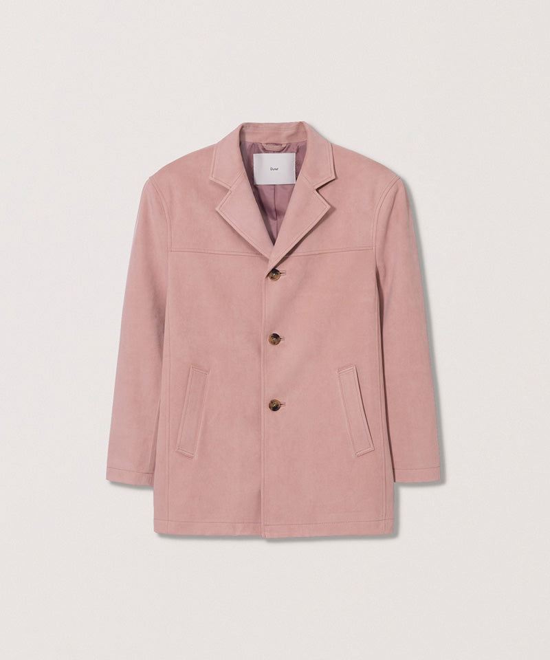 【DUNST】VEGAN SUEDE HALF JACKET / SOFT PINK