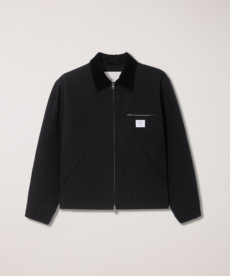 【DUNST】VINTAGE CANVAS WORK JACKET / BLACK