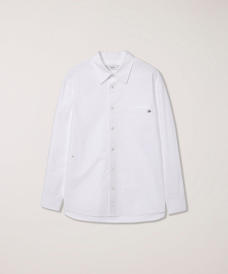 【DUNST】PAPERLY COTTON OVERSIZED SHIRT / IVORY