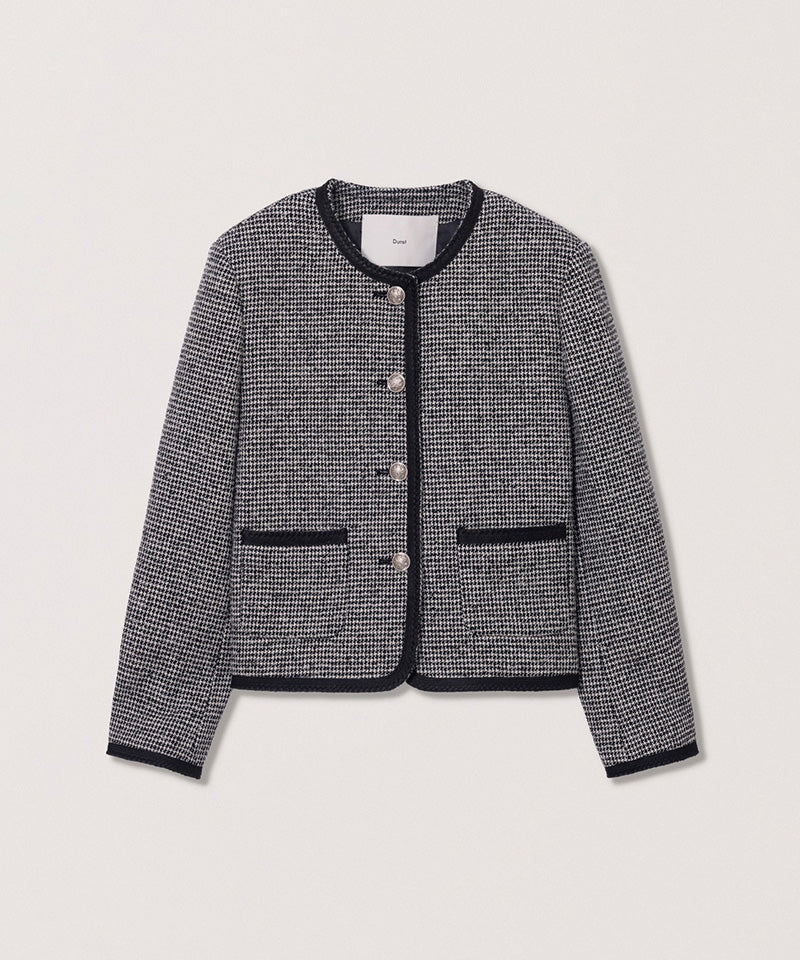 【DUNST】BOUCLE TWEED JACKET / CHECK