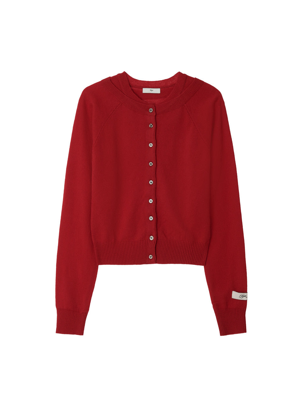 Double Neck Knit Cardigan