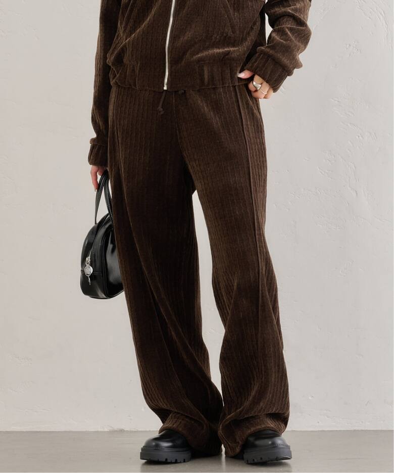 Line Velour Pants