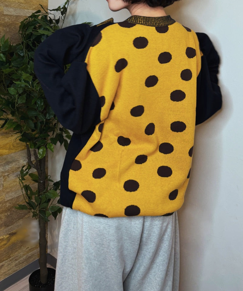 【LONGO】Man's Jacquard C-neck Hoodie