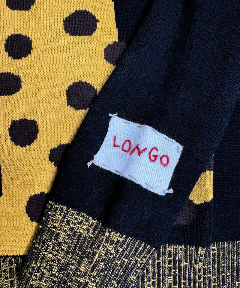 【LONGO】Man's Jacquard C-neck Hoodie