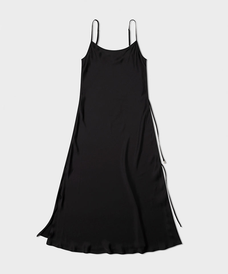【LOW CLASSIC】2-WAY SLIP DRESS / Black