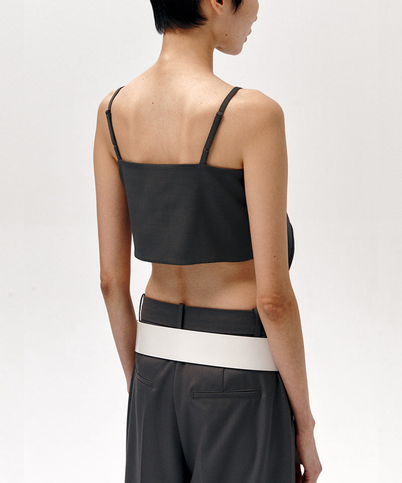 【LOW CLASSIC】CLASSIC SCARF TOP / Grey