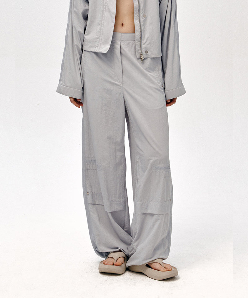【LOW CLASSIC】CONTRAST BANDING PANTS / Light Blue