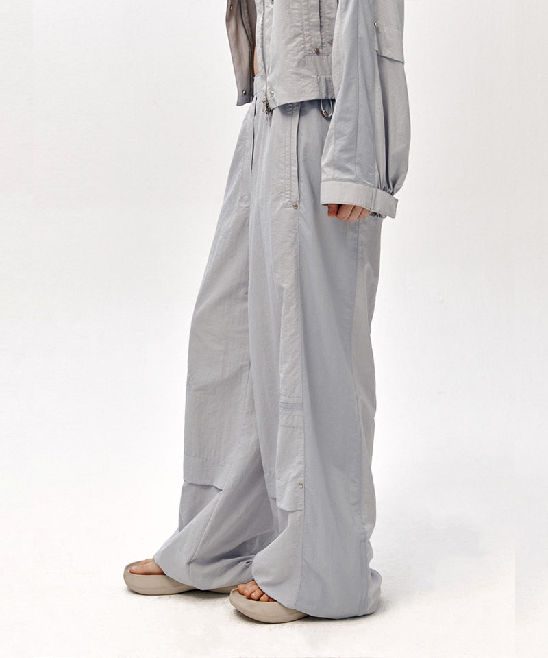 【LOW CLASSIC】CONTRAST BANDING PANTS / Light Blue
