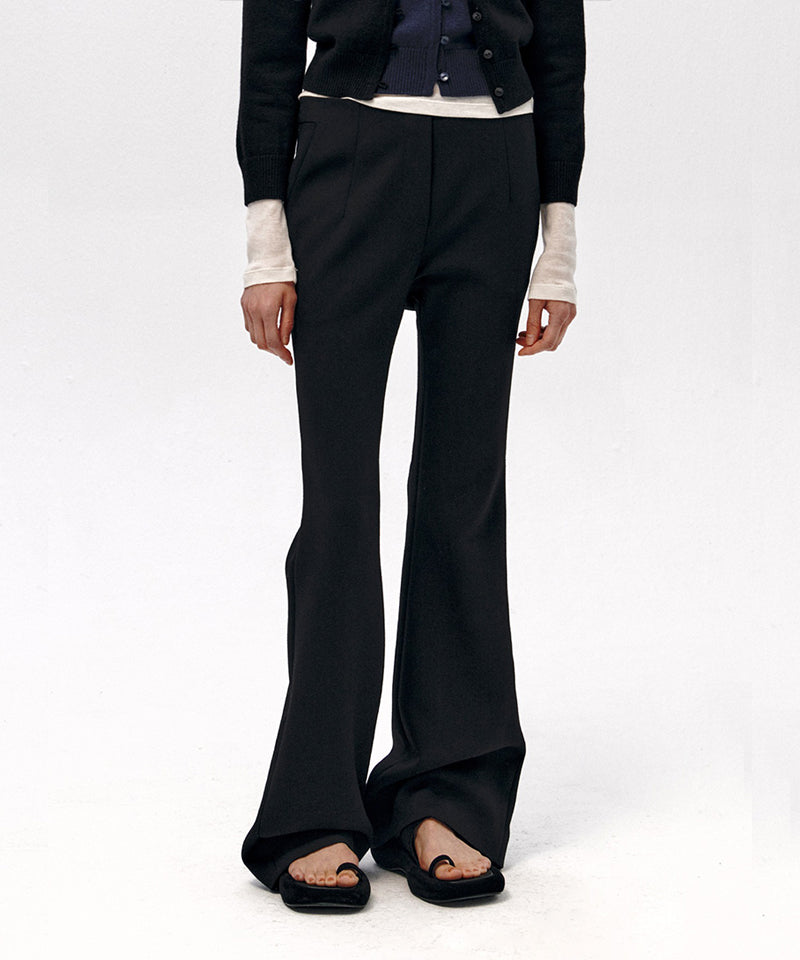 【LOW CLASSIC】CLASSIC BOOT-CUT TROUSER / Black