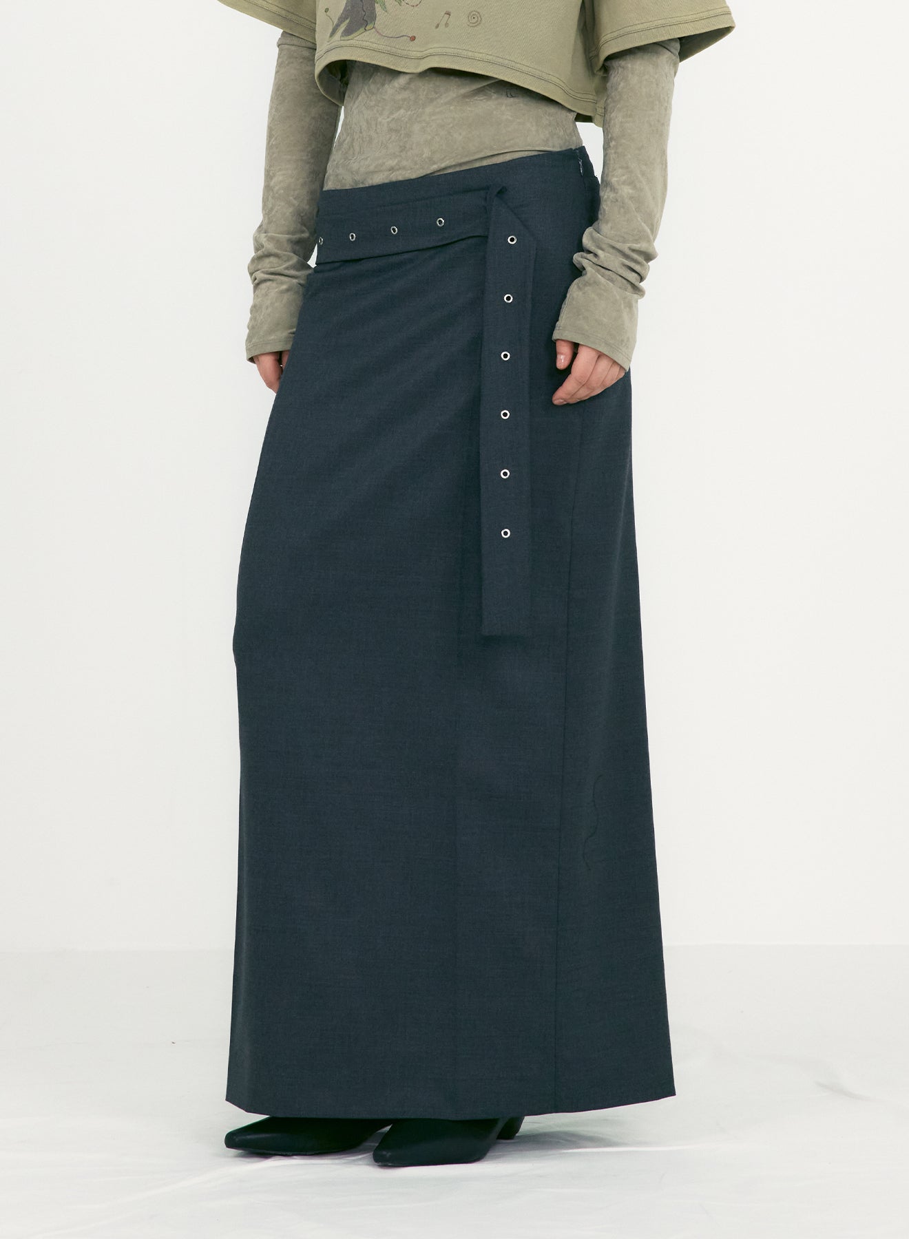 BELTED MAXI SKIRTS