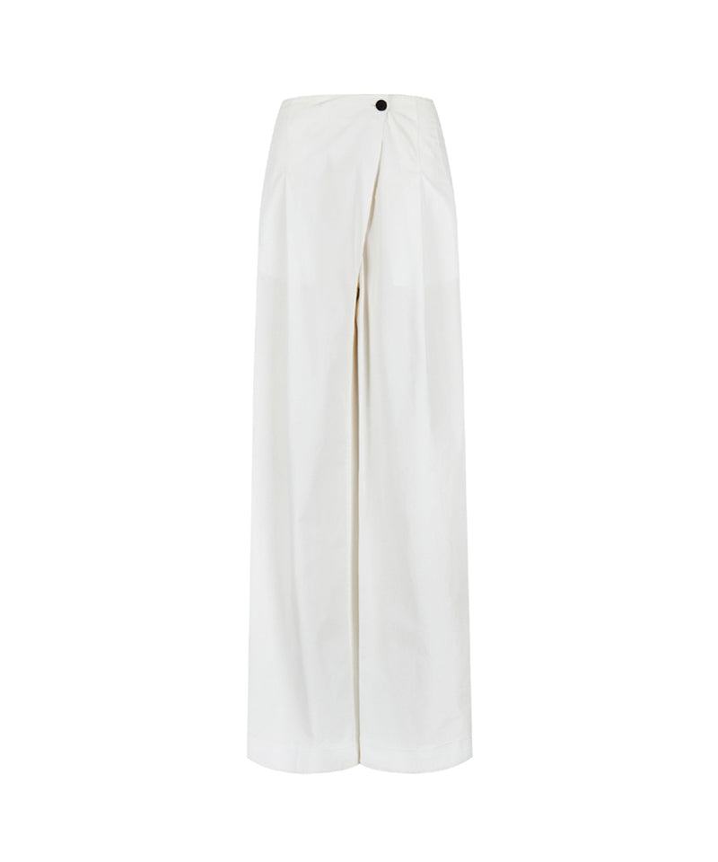 【LVIR】COTTON WIDE WRAPPED PANTS / WHITE
