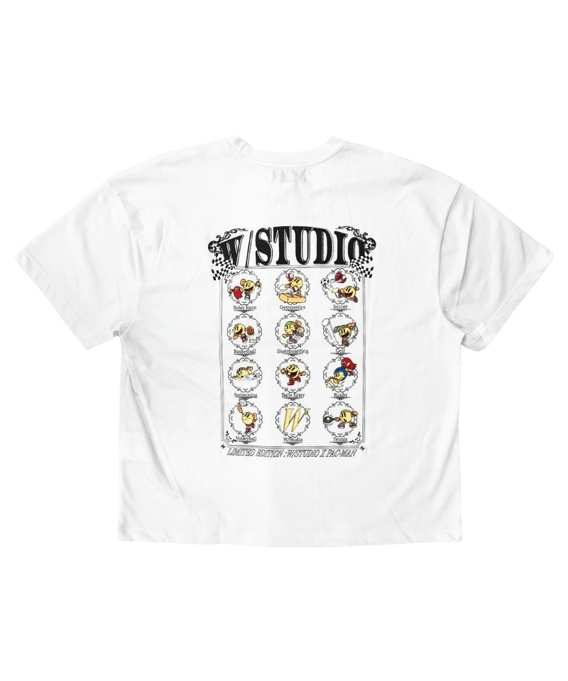 【W/STUDIO】PAC-MAN SPORTS T-Shirt