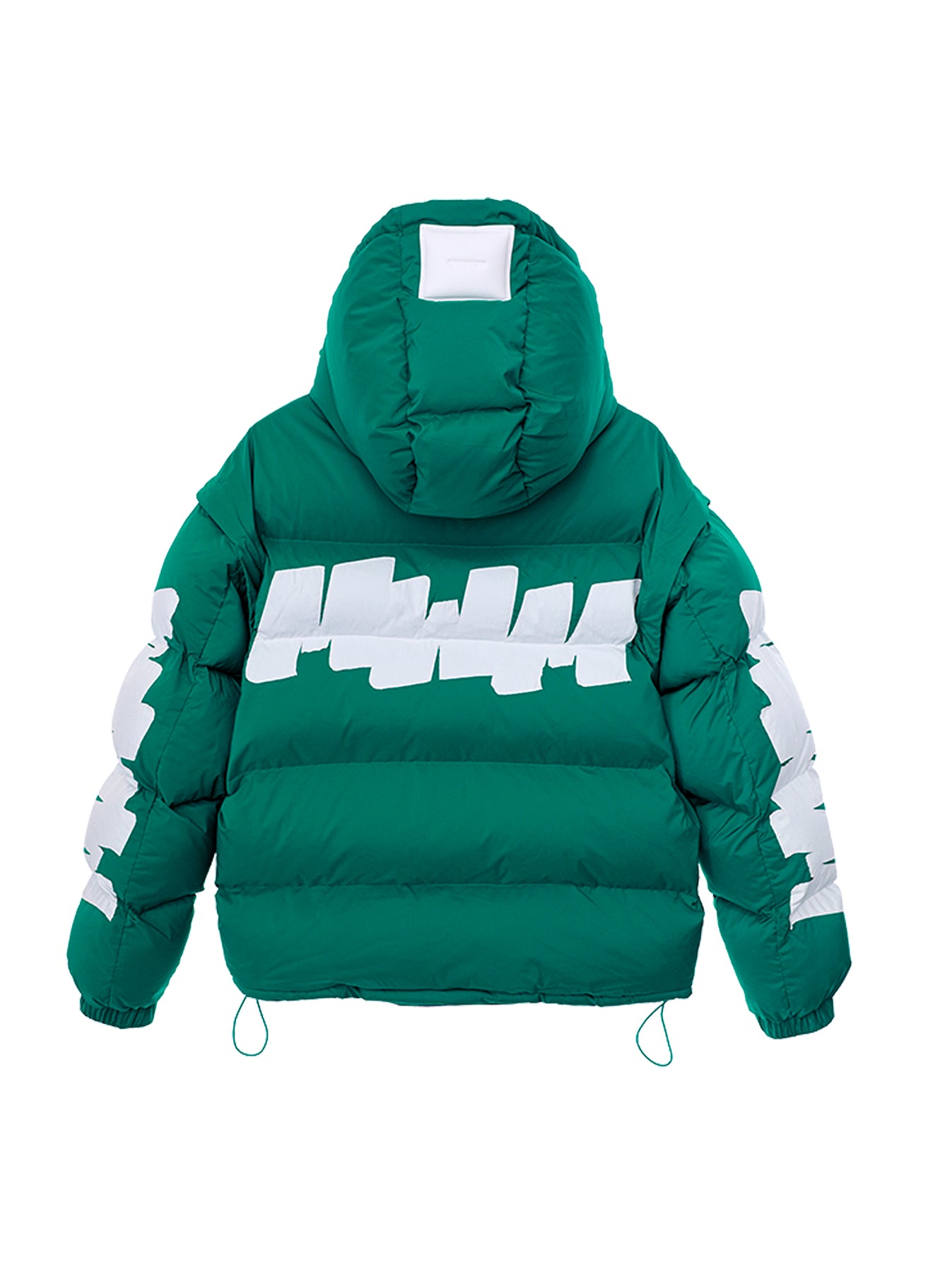 【MWM】FEATHER COAT WITH HOOD GREEN