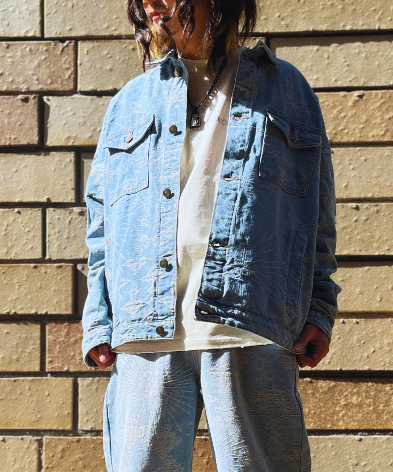 【Untitled Artworks】Jacquard Denim Jacket