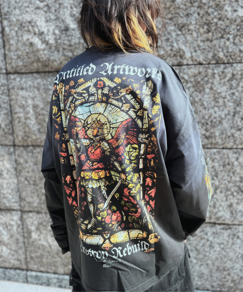 【Untitled Artworks】Tee Long Sleeve Cathedral Black