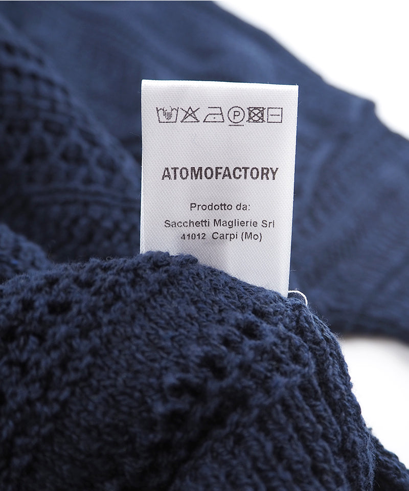 【ATOMOFACTORY】CAMICIA M/C PTO OPERATO / 07B BLU