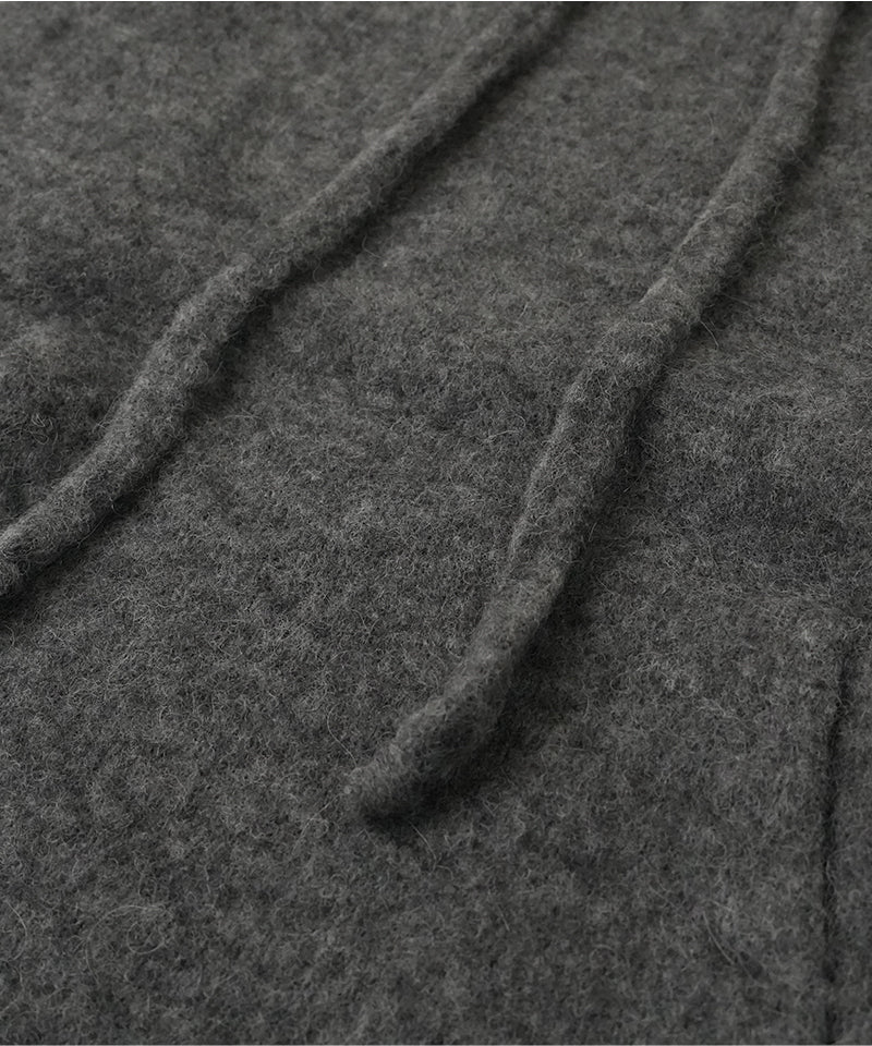 【ATOMOFACTORY】Simple Knit Hoodie / Grey