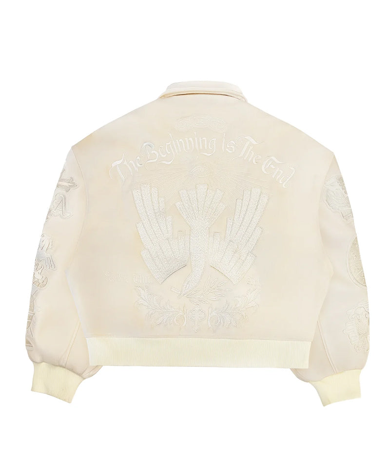 【UNTITLED ARTWORKS】Angel of Peace Varsity WHITE