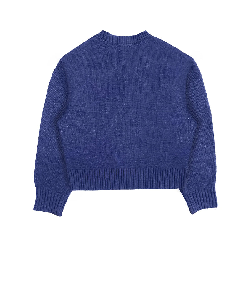 【UNTITLED ARTWORKS】Signature Knit V-Neck BLUE