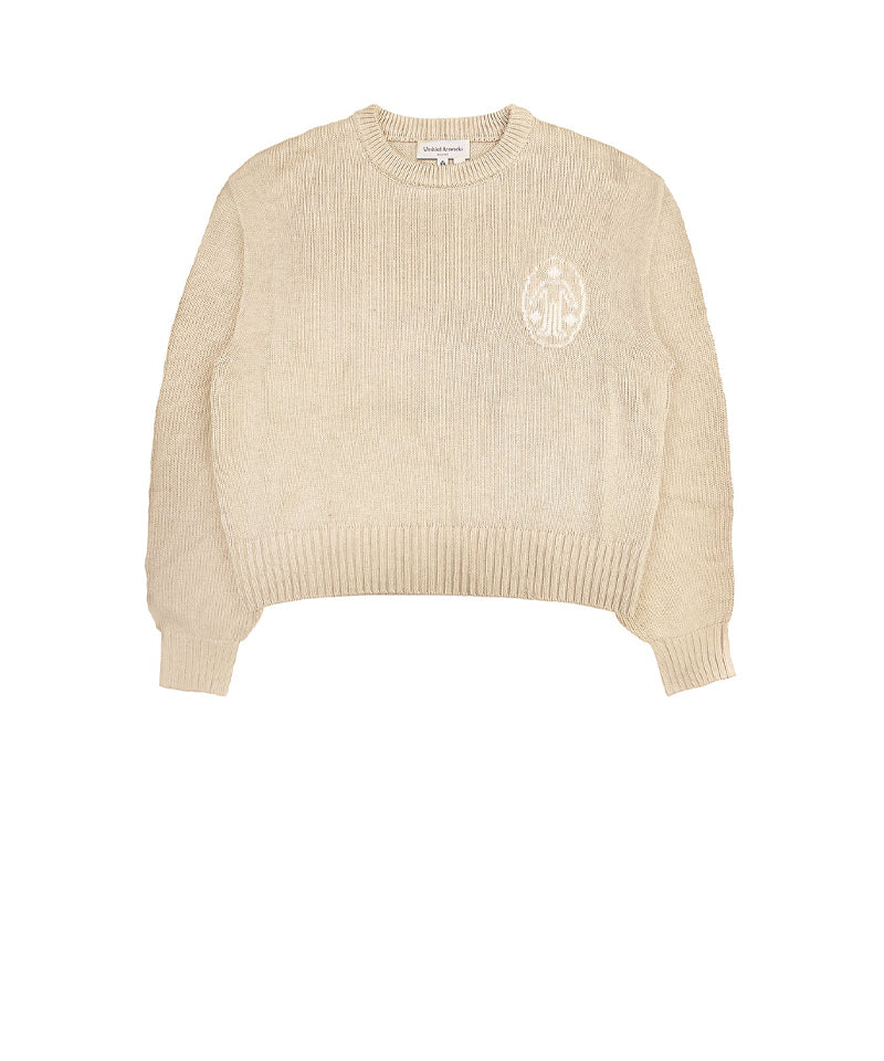 【UNTITLED ARTWORKS】Signature Knit Crewneck CREAM