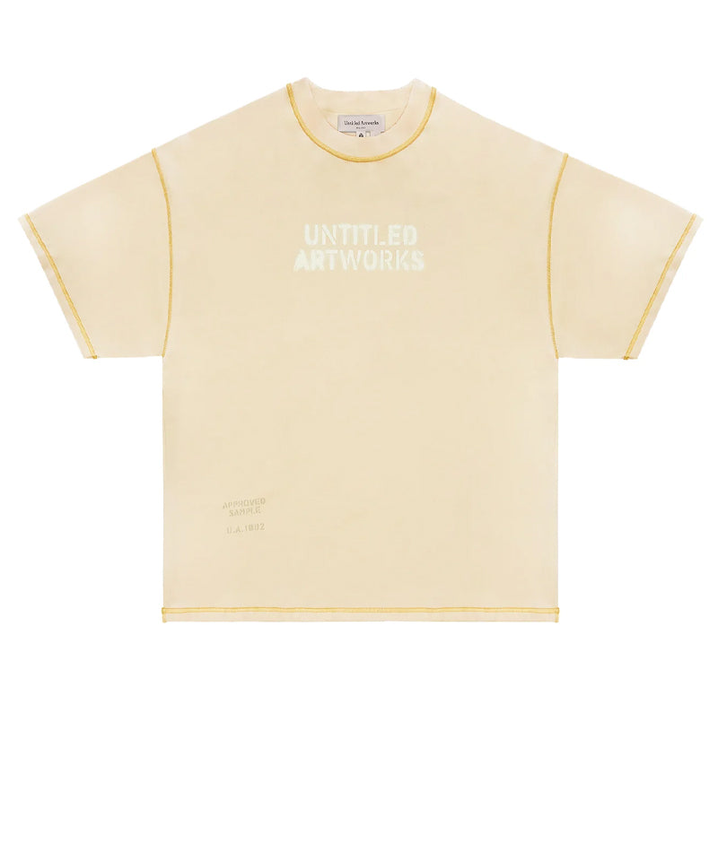 【UNTITLED ARTWORKS】Tee Stencil CREAM