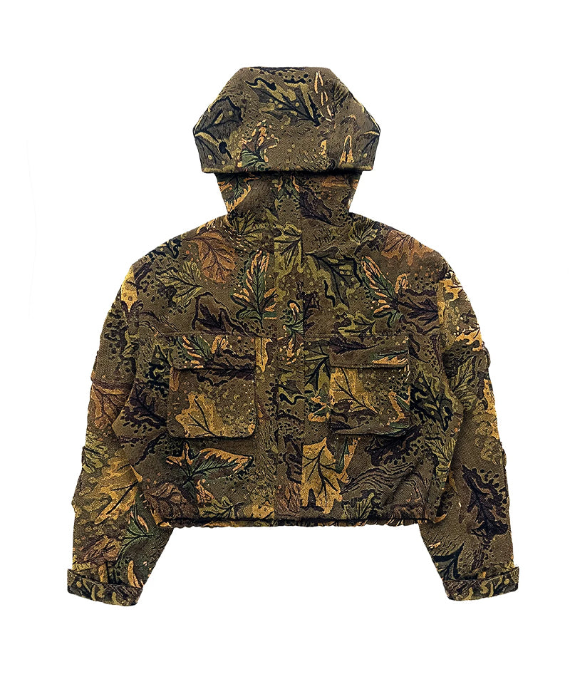 【UNTITLED ARTWORKS】Camouflage Jacquard Jacket GREEN