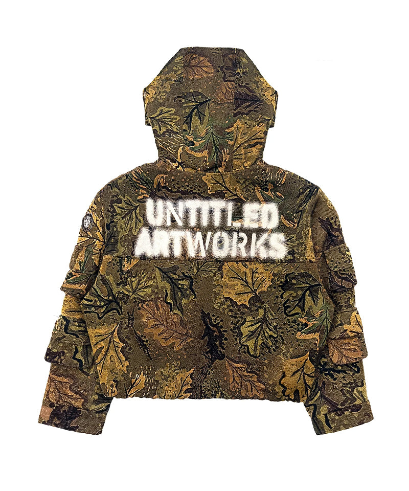 【UNTITLED ARTWORKS】Camouflage Jacquard Jacket GREEN