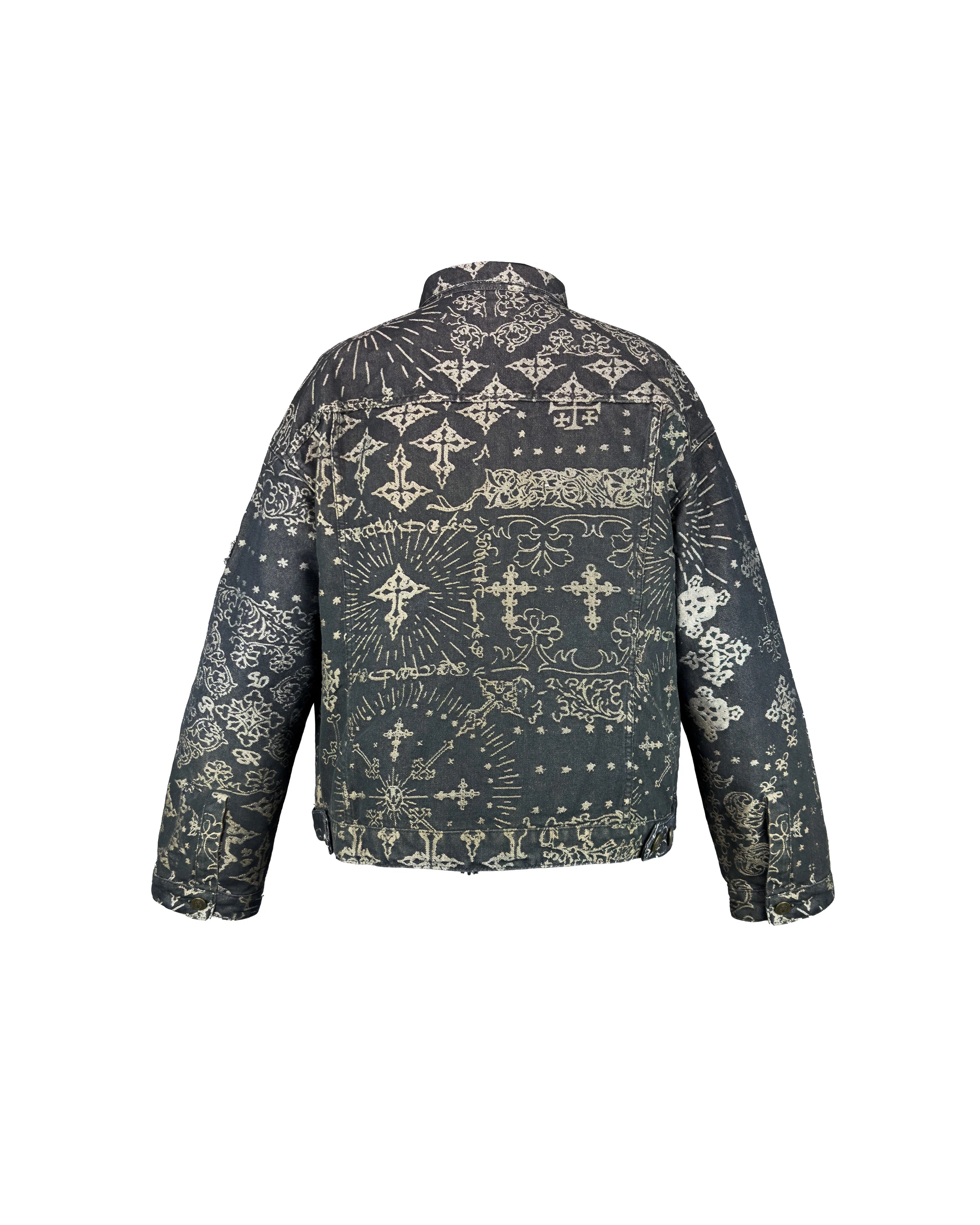 【Untitled Artworks】Jacquard Denim Jacket Black