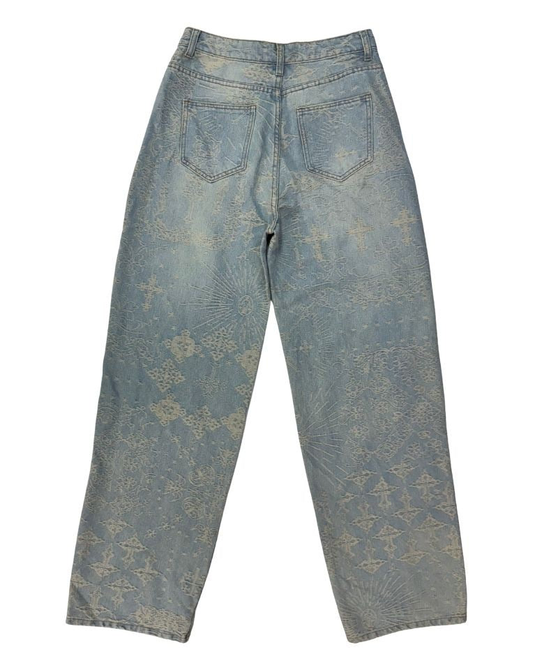【Untitled Artworks】Jacquard Denim Pants