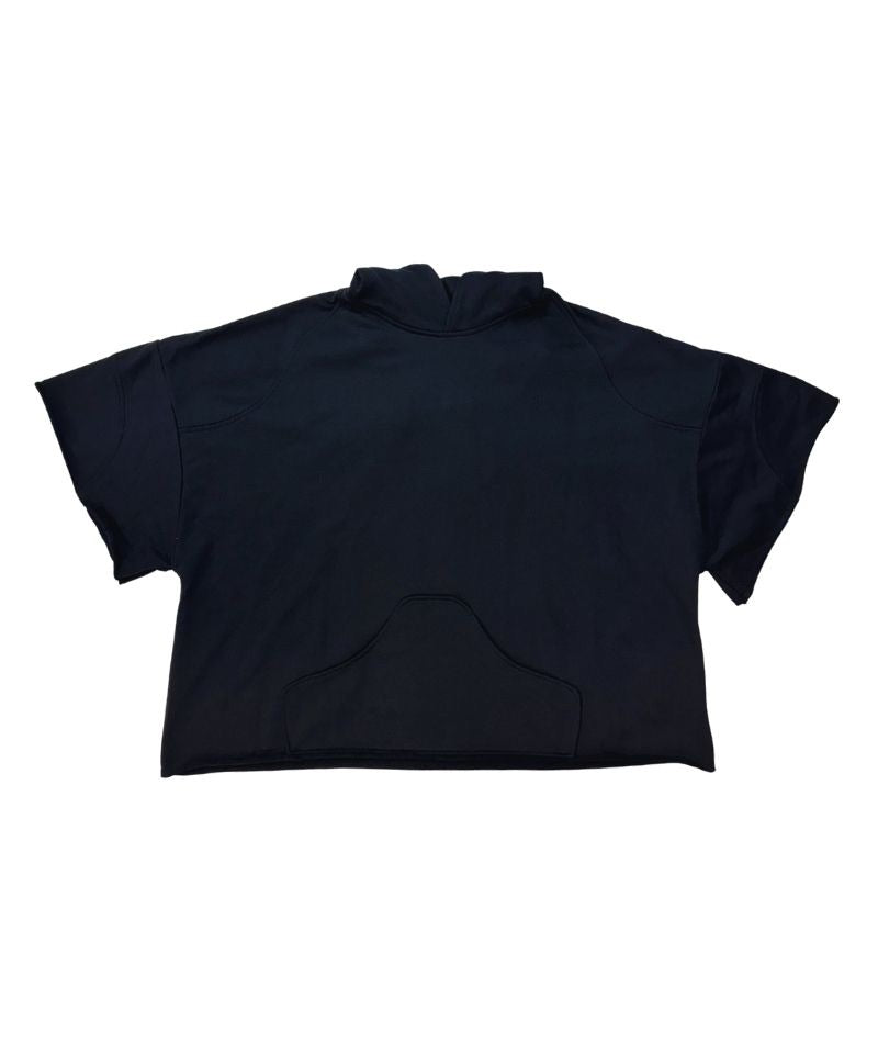 【Untitled Artworks】Hoodie Poncho Black