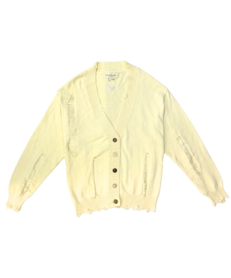【Untitled Artworks】Cardigan Distressed Cream