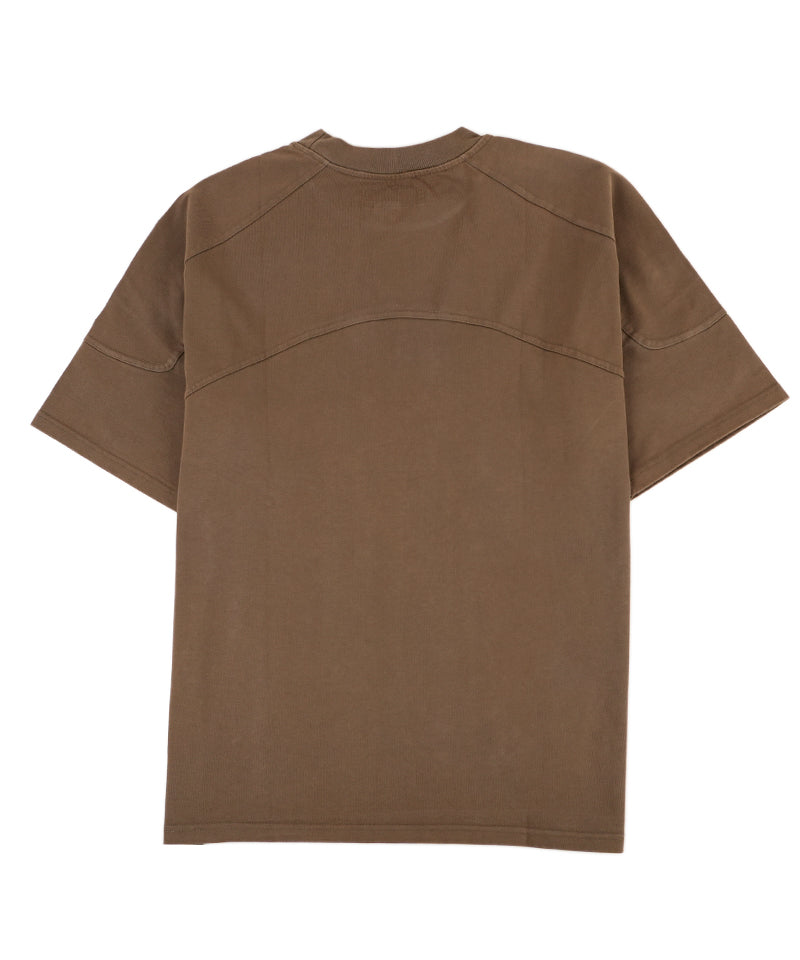 【UNTITLED ARTWORKS】Tee Panels Armour BROWN