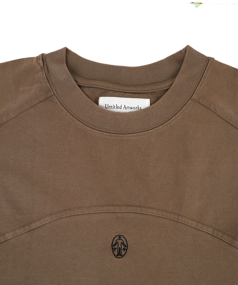 【UNTITLED ARTWORKS】Tee Panels Armour BROWN