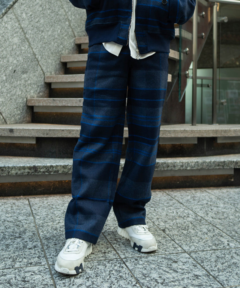 【GAMS NOTE】Gingham Check Pants / Blue