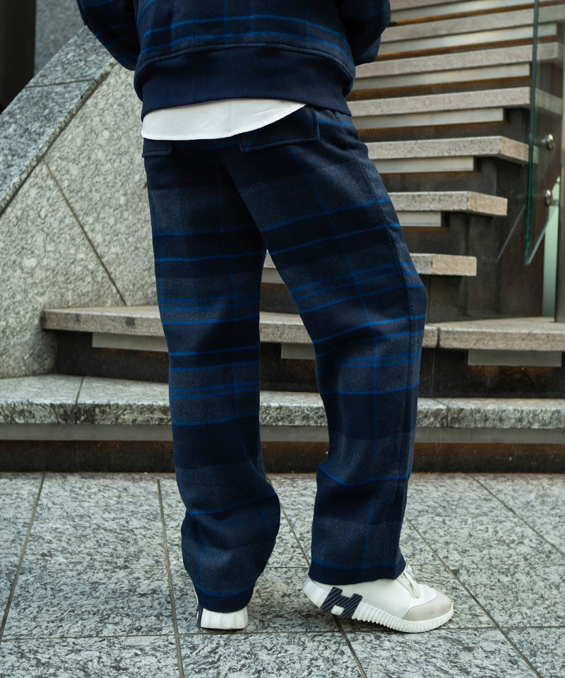 【GAMS NOTE】Gingham Check Pants / Blue