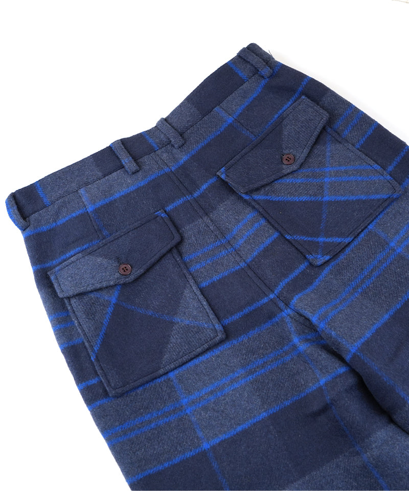 【GAMS NOTE】Gingham Check Pants / Blue