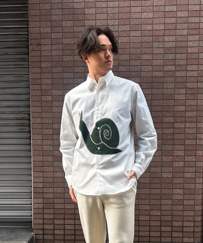 【GAMS NOTE】Snails Shirt / White