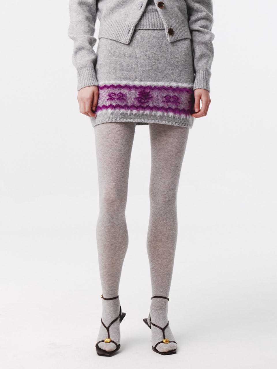 Nordic Knit Mini Skirt