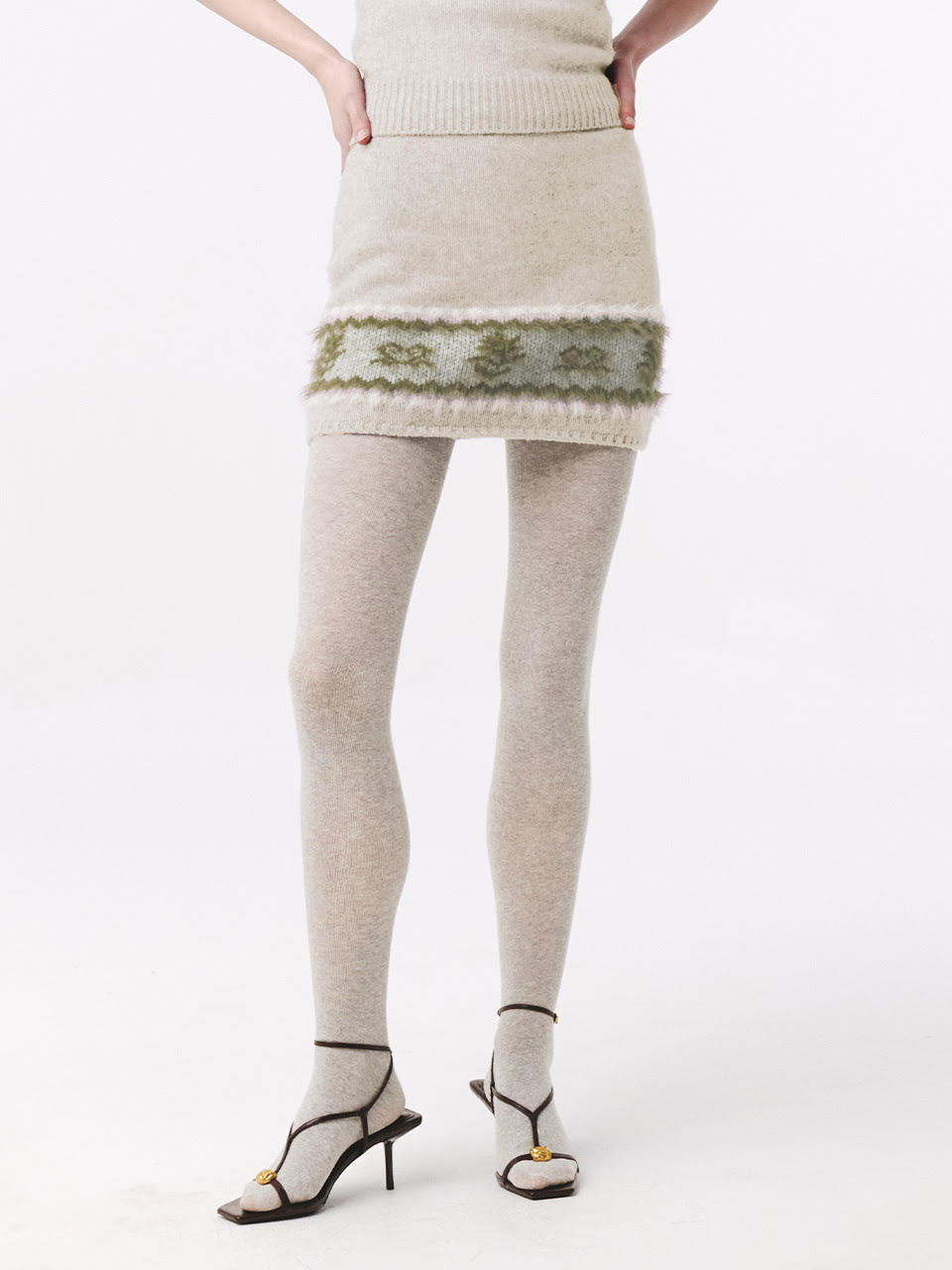 Nordic Knit Mini Skirt