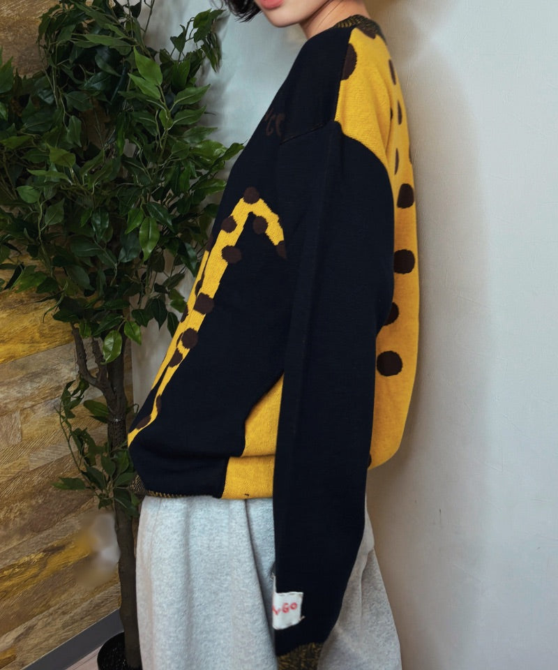 【LONGO】Man's Jacquard C-neck Hoodie