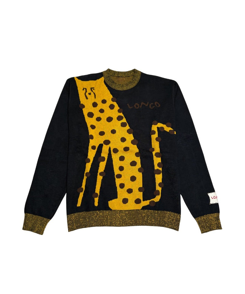 【LONGO】Man's Jacquard C-neck Hoodie