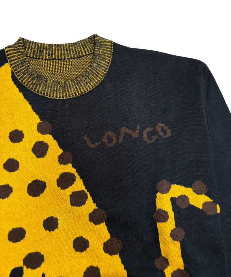 【LONGO】Man's Jacquard C-neck Hoodie