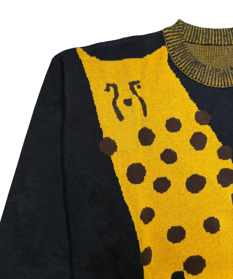 【LONGO】Man's Jacquard C-neck Hoodie