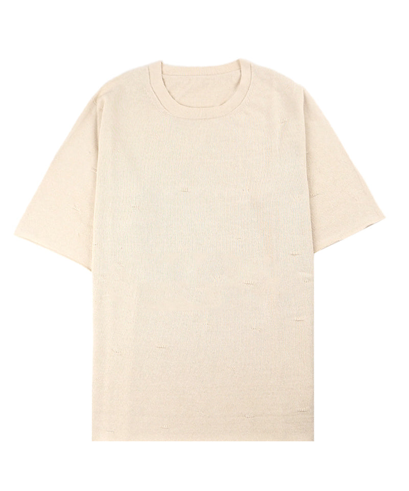 【LONGO】COTTON SUMMER KNIT / RAW