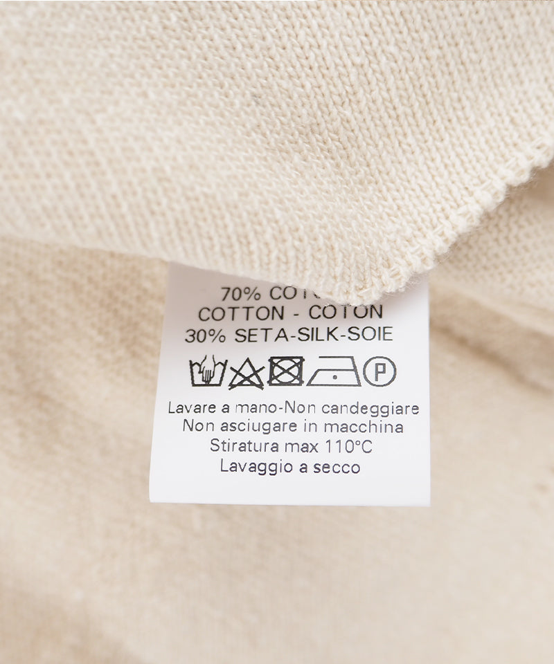 【LONGO】COTTON SUMMER KNIT / RAW