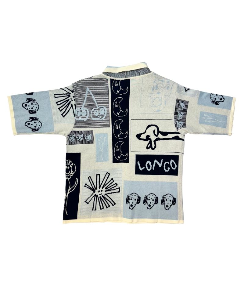 【LONGO】Man's Jacquard Knitted Shirt